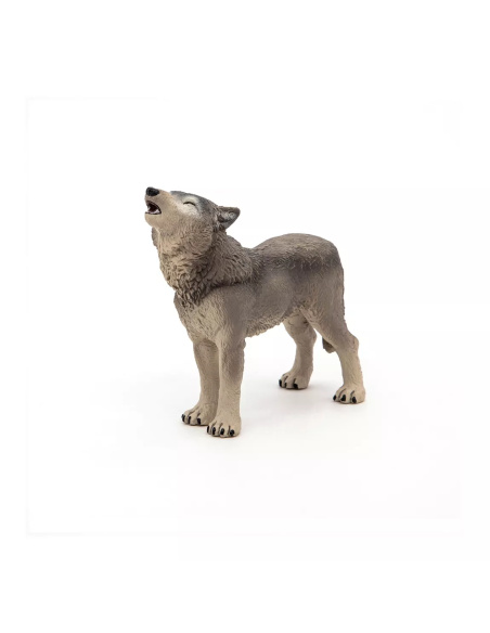 Figurine Loup Hurlant Papo - Canidé Communication