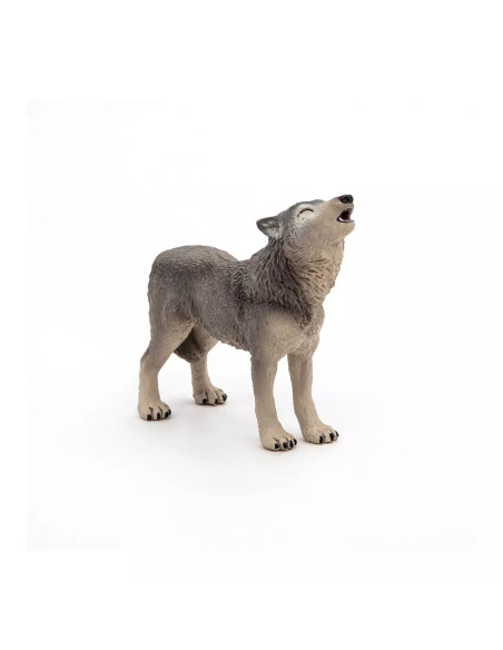 Figurine Loup Hurlant Papo - Canidé Communication