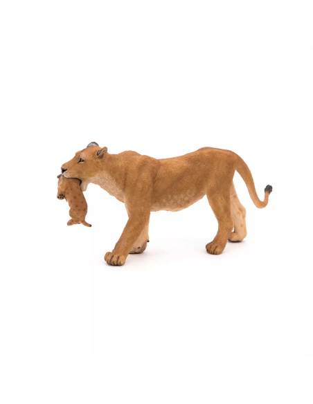 Figurine Lionne avec Lionceau Papo - Féline Afrique