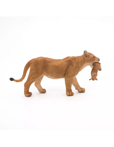 Figurine Lionne avec Lionceau Papo - Féline Afrique