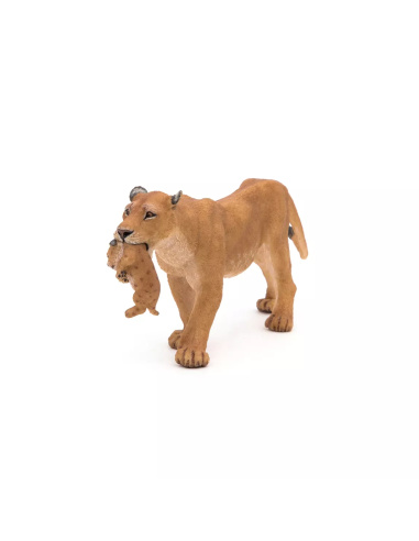 Figurine Lionne avec Lionceau Papo - Féline Afrique