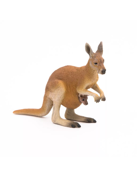 Figurine Kangourou et Bébé Papo - Marsupial Australien