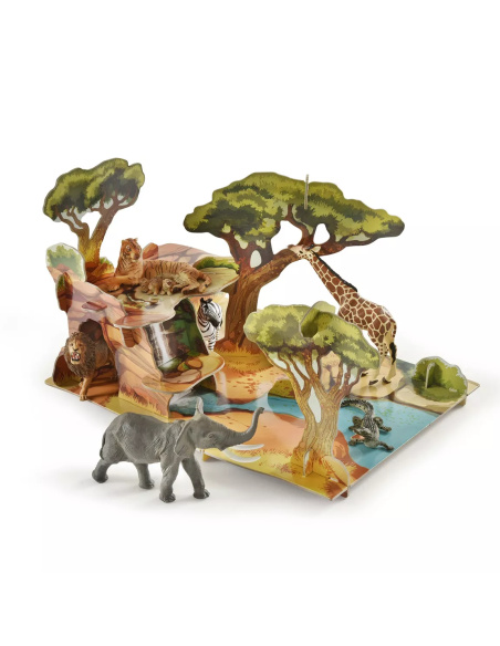 Playset Savane Papo Isiplay - Décor Aire de Jeu