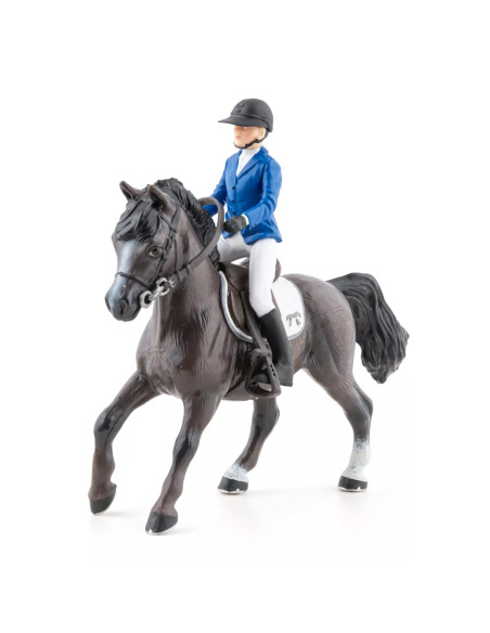 Figurine Eden et Quimbaya Papo 51577 | CSO Poney Junior | LesMinis