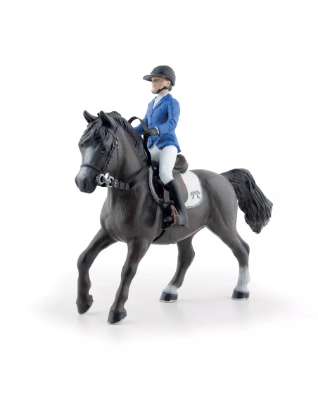 Figurine Eden et Quimbaya Papo 51577 | CSO Poney Junior | LesMinis