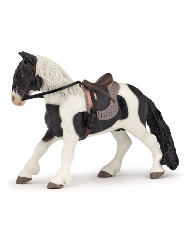Figurine Poney avec Selle Papo - Équitation Enfant