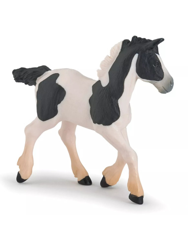 Poulain Cob Pie Noir Papo - Irish Tinker