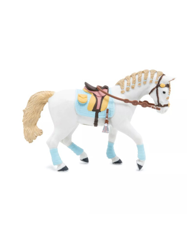 Cheval Cavalière Fashion Bleue Papo - Élégance Équestre