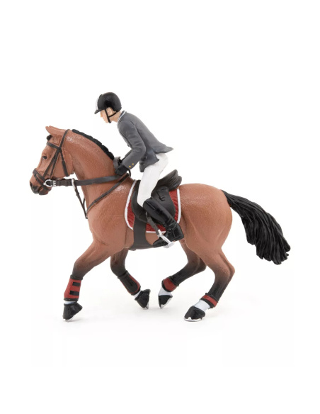 Cheval Saut Obstacle Cavalier Papo - Sport Équestre