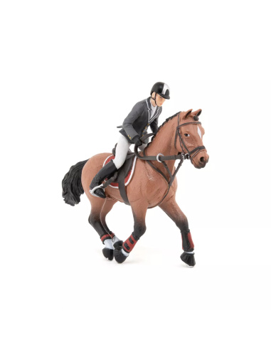 Cheval Saut Obstacle Cavalier Papo - Sport Équestre