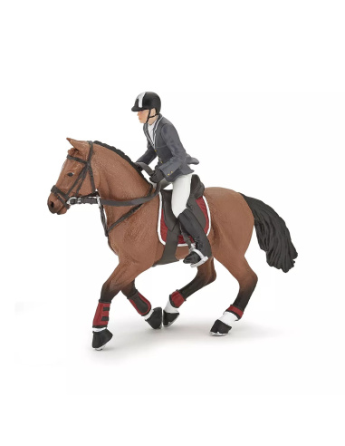 Cheval Saut Obstacle Cavalier Papo - Sport Équestre