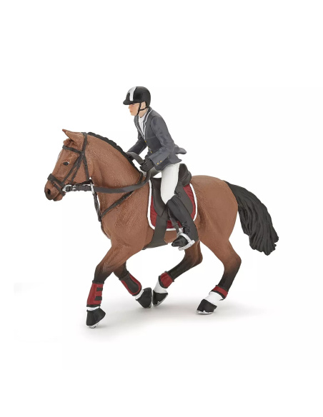 Cheval Saut Obstacle Cavalier Papo - Sport Équestre