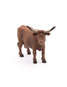 Figurine Vache Salers Papo - Bovidé Montagnard