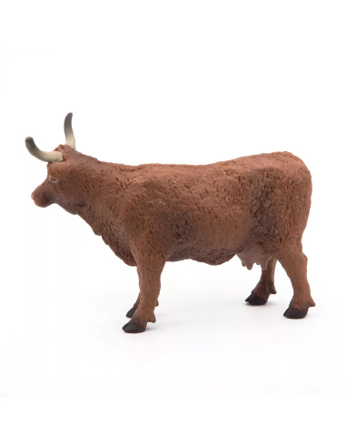 Figurine Vache Salers Papo - Bovidé Montagnard