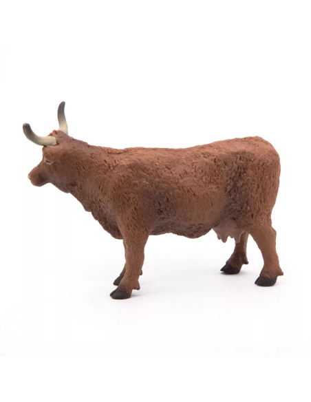 Figurine Vache Salers Papo - Bovidé Montagnard