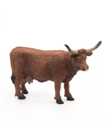 Figurine Vache Salers Papo - Bovidé Montagnard