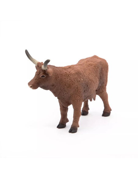 Figurine Vache Salers Papo - Bovidé Montagnard