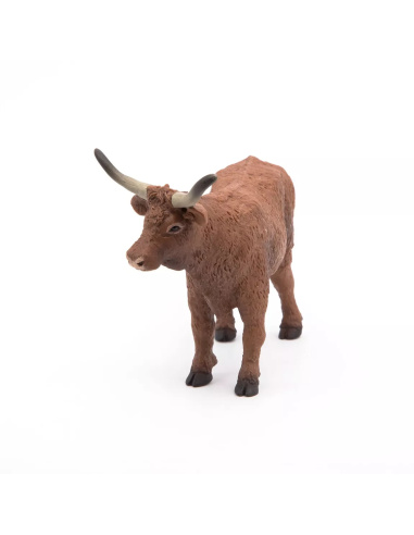 Figurine Vache Salers Papo - Bovidé Montagnard