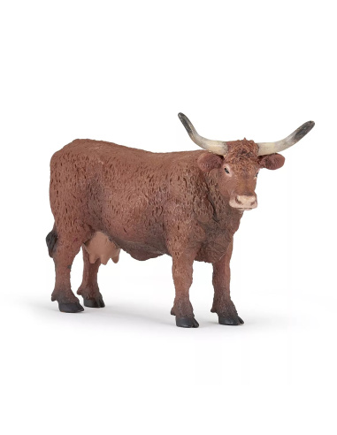 Figurine Vache Salers Papo - Bovidé Montagnard