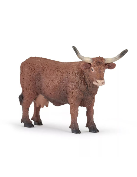 Figurine Vache Salers Papo - Bovidé Montagnard
