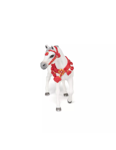 Cheval Arabe Blanc Parade Papo 51568 | LesMinis Équestre