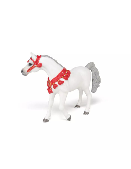 Cheval Arabe Blanc Parade Papo 51568 | LesMinis Équestre