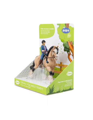 Tinker Jeune Cavalière Papo - Cheval Fidélité