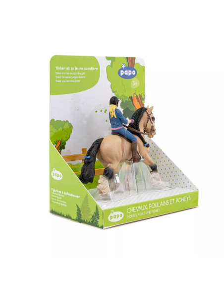 Tinker Jeune Cavalière Papo - Cheval Fidélité