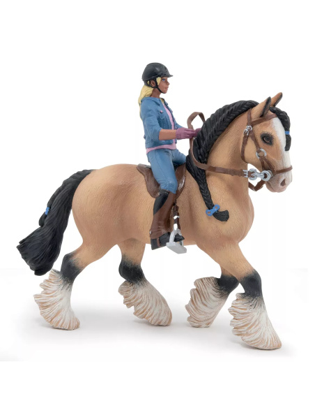 Tinker Jeune Cavalière Papo - Cheval Fidélité