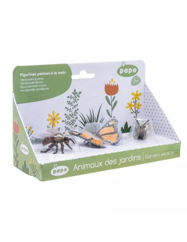 Coffret Insectes Papo #2 - Bourdon Papillon Escargot