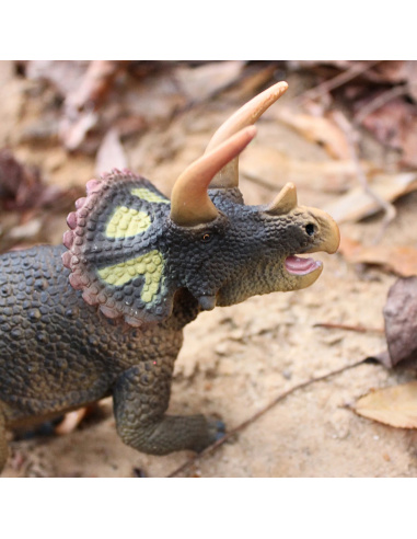 Triceratops Safari Ltd 20cm - Dinosaure Trois Cornes | LesMinis.fr