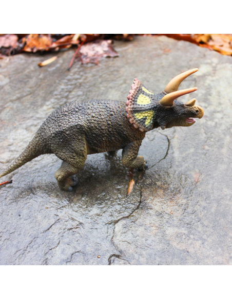 Triceratops Safari Ltd 20cm - Dinosaure Trois Cornes | LesMinis.fr