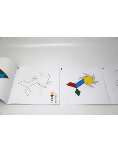 Modèles pour blocs de mosaïques géométrique Attrimaths (25pces) - Matériel de mathématiques pédagogique