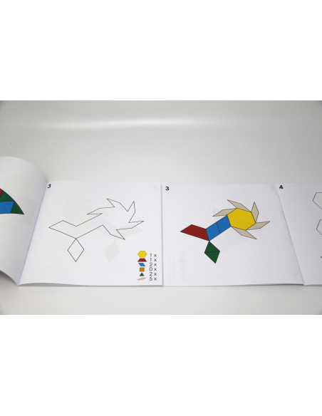 Modèles pour blocs de mosaïques géométrique Attrimaths (25pces) - Matériel de mathématiques pédagogique