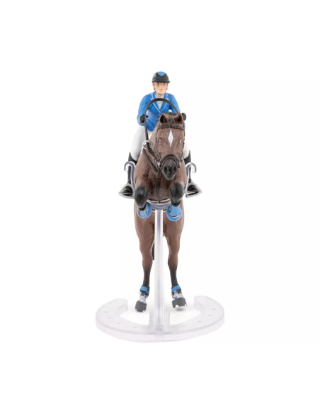 Cheval Saut d'Obstacle Cavalière Papo 51560 | LesMinis