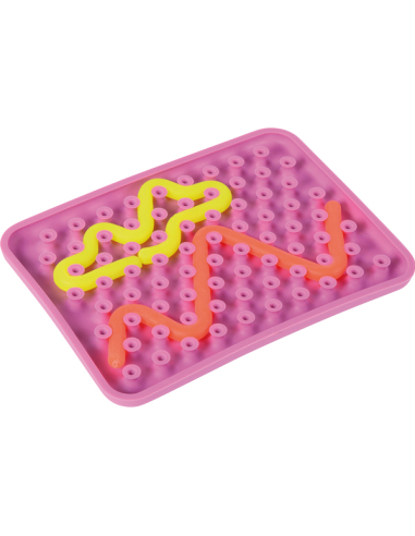Jeu Enfilage Sensoriel Silicone Pad Picots Enfant