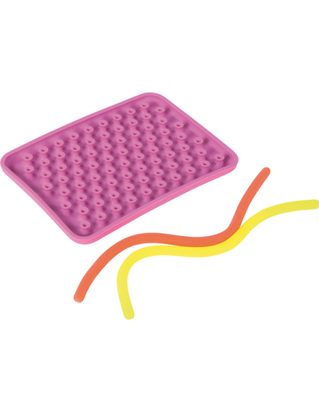 Jeu Enfilage Sensoriel Silicone Pad Picots Enfant
