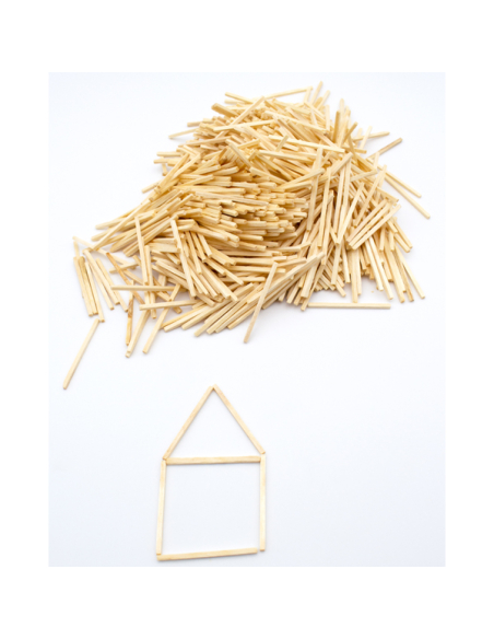 Bâtonnet à bricoler mini nature - Lot de 1000 - Matériel Pédagogique - Fourniture et activités manuelles