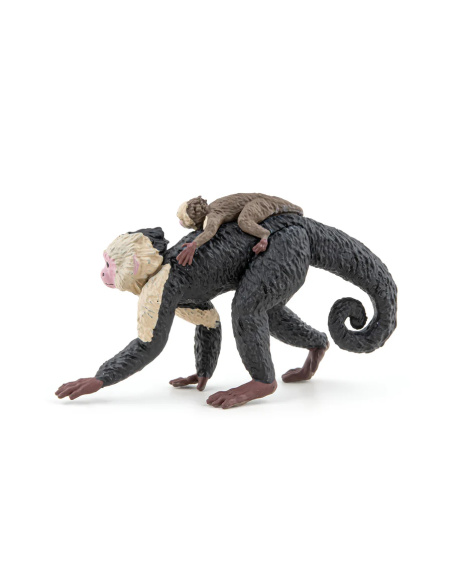 Capucin Papo – Figurine singe avec bébé (Ref. 50312)