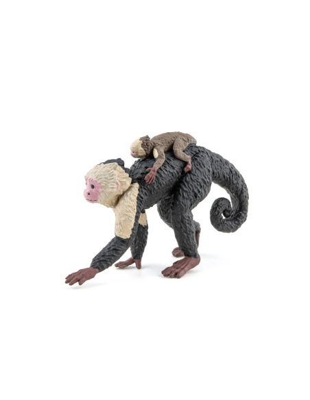 Capucin Papo – Figurine singe avec bébé (Ref. 50312)