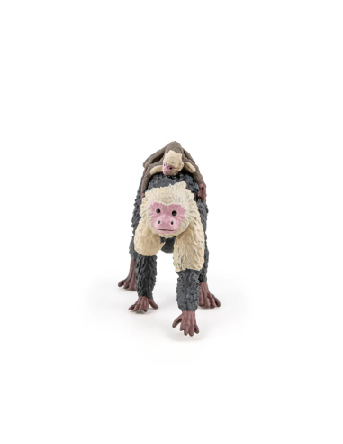 Capucin Papo – Figurine singe avec bébé (Ref. 50312)