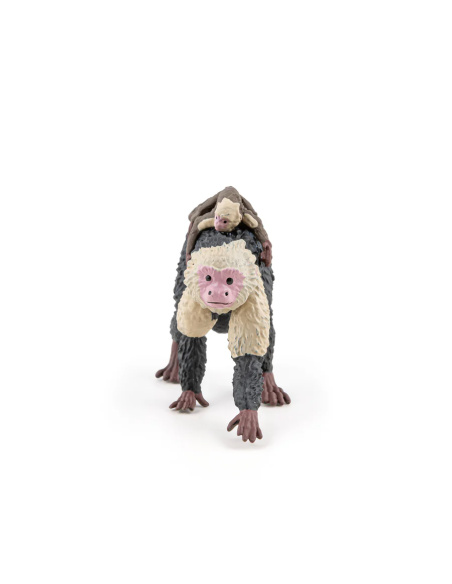 Capucin Papo – Figurine singe avec bébé (Ref. 50312)