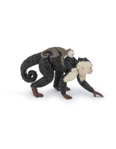 Capucin Papo – Figurine singe avec bébé (Ref. 50312)
