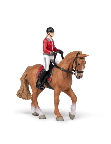Cheval de promenade et cavalière – Figurine Papo 51564
