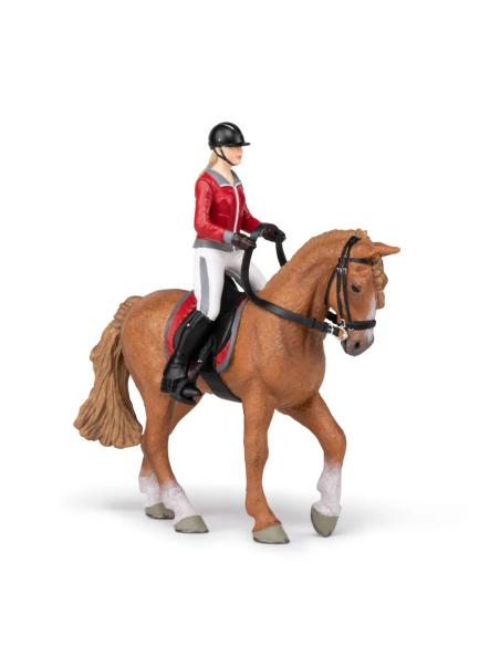 Cheval de promenade et cavalière – Figurine Papo 51564