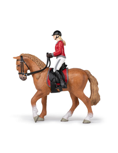 Cheval de promenade et cavalière – Figurine Papo 51564