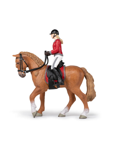 Cheval de promenade et cavalière – Figurine Papo 51564