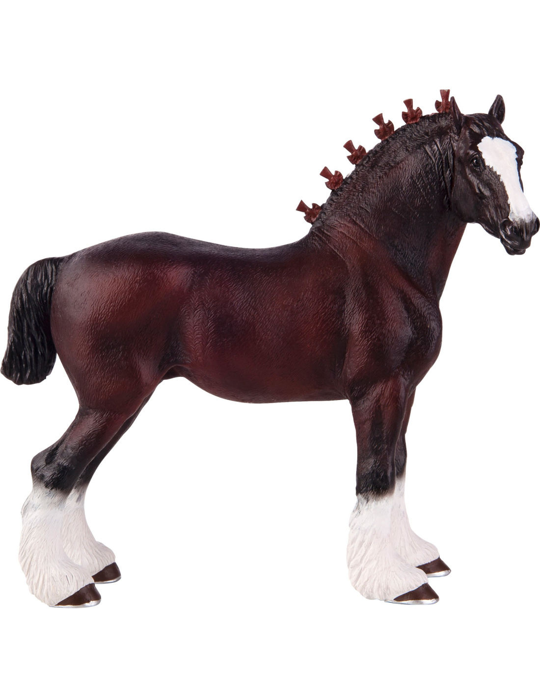 Figurine Jument Pur-sang Anglaise à coiffer - Figurine Cheval Réaliste