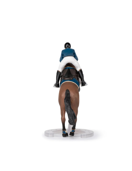 Cheval de saut d’obstacle et son cavalier – Figurine Papo 51562