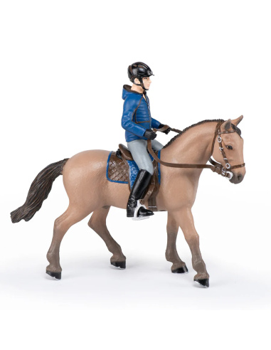 Cheval de promenade et son cavalier – Figurine Papo 51565